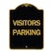 Signmission Designer Series Sign-Visitors Parking, Black & Gold Aluminum Sign, 18" x 24", BG-1824-24618 A-DES-BG-1824-24618 - alternate 1